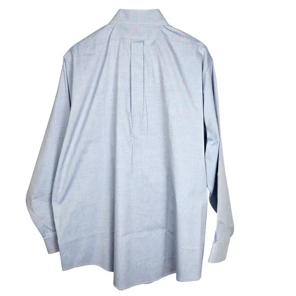 Brooks Brothers Men's Button Down Shirts 17-34 Blue Traditional Fit Cuff ‎ Lot 2